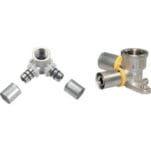 Double wall-plated female elbow