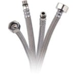 Flexible hoses for connecting with sanitary ware