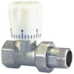 Micrometric straight valve (Nickeled)